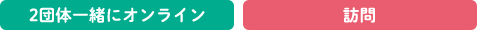 2団体一緒にオンライン＆訪問のプログラム